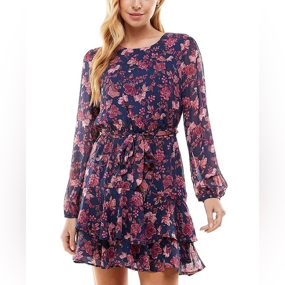 Macy’s Ruffles Belted Dress